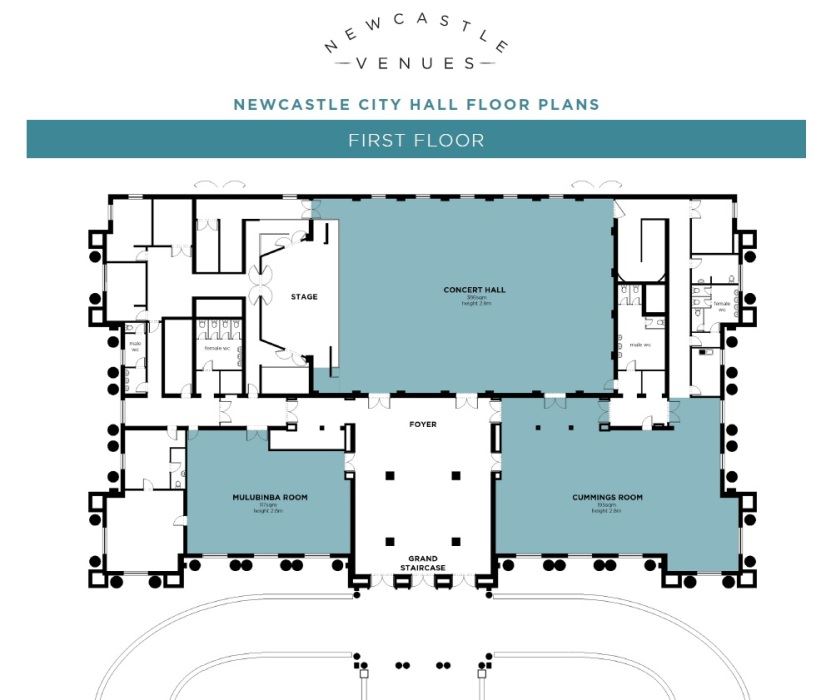 Newcastle City Hall First Floor Plan