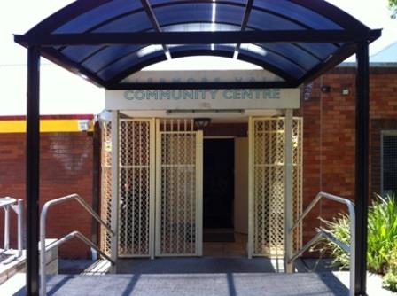 Front entrace to Elermore Vale Community Centre