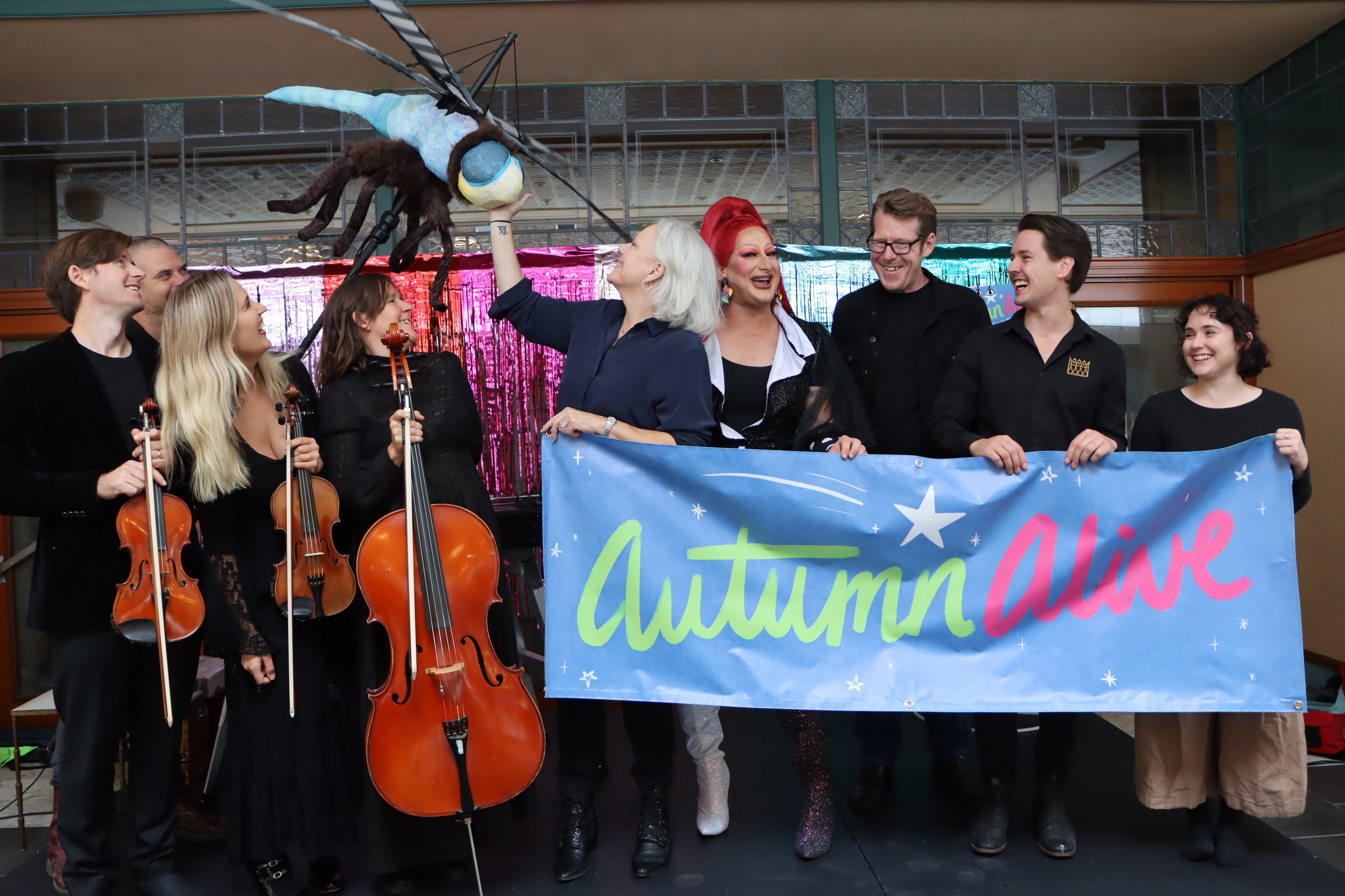 Councillor-Duncan-with-performers-musicians-and-small-business-representatives-at-the-Autumn-Alive-program-launch.JPG
