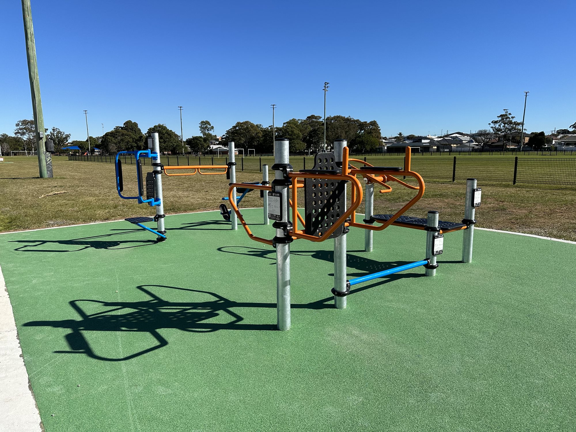 Myers Park fitness stations