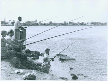 Fishing on Lake Macquarie at Belmont 1957