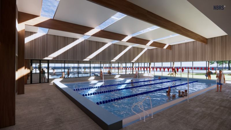 An artist's impression of the 25m indoor pool proposed by BlueFit.